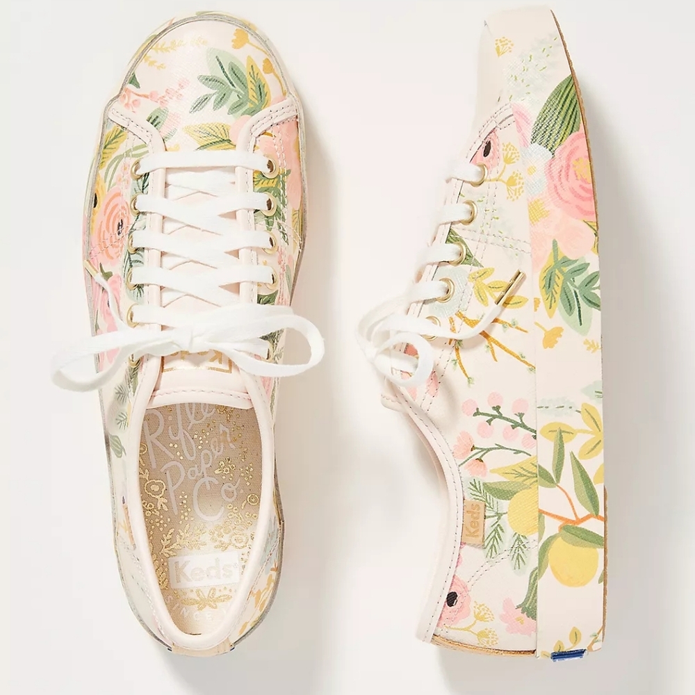 Keds Kickstart Garden Party Sneakers - Keds X Rifle Paper Company EUC